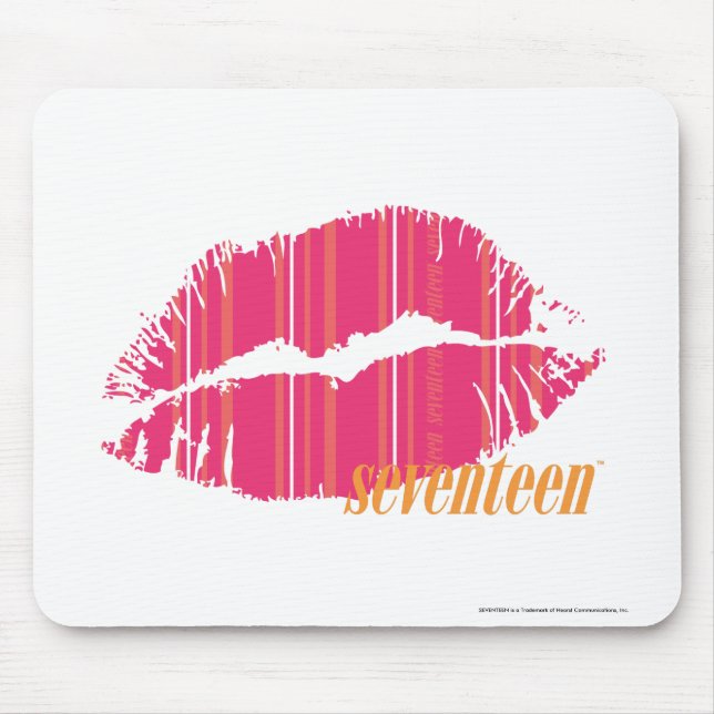 Thin Stripes Magenta Mouse Pad (Front)
