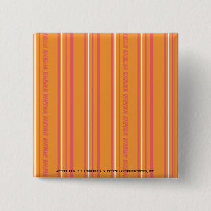Thin Stripes Orange 15 Cm Square Badge