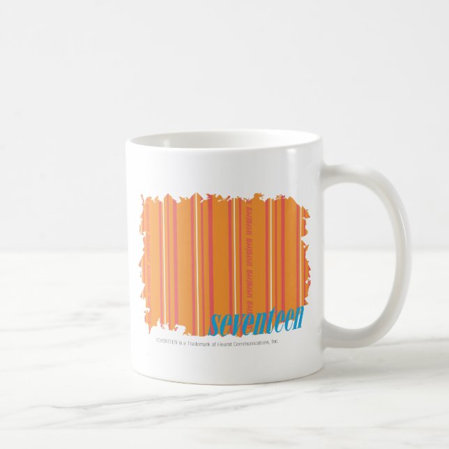 Thin Stripes Orange 2 Coffee Mug (Right)