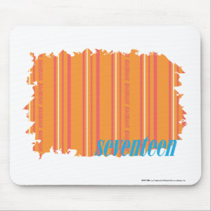 Thin Stripes Orange 2 Mouse Pad