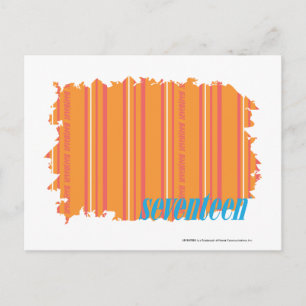Thin Stripes Orange 2 Postcard