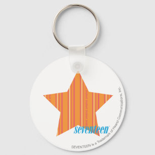 Thin Stripes Orange 4 Key Ring