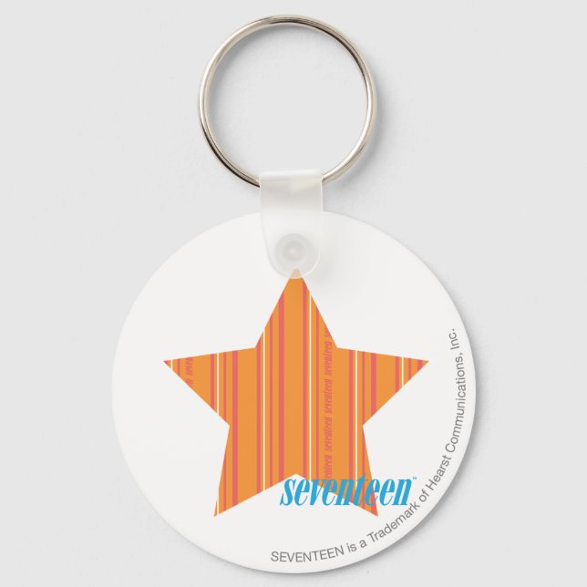 Thin Stripes Orange 4 Key Ring (Front)