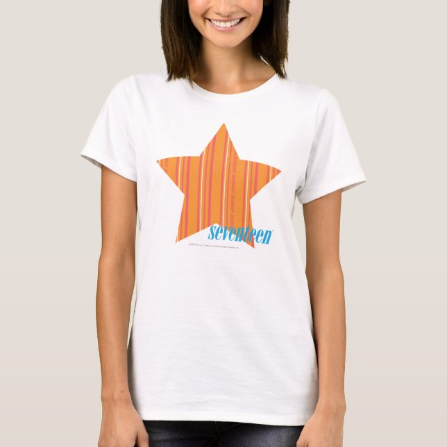 Thin Stripes Orange 4 T-Shirt (Front)