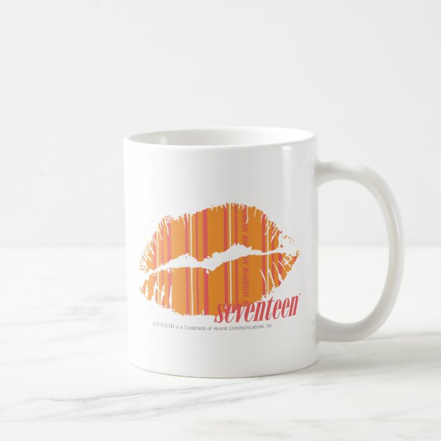 Thin Stripes Orange Coffee Mug (Right)