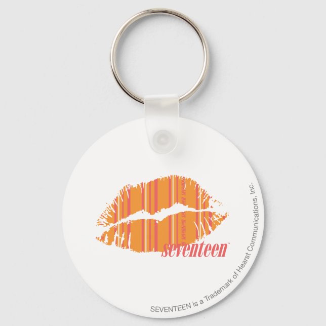 Thin Stripes Orange Key Ring (Front)