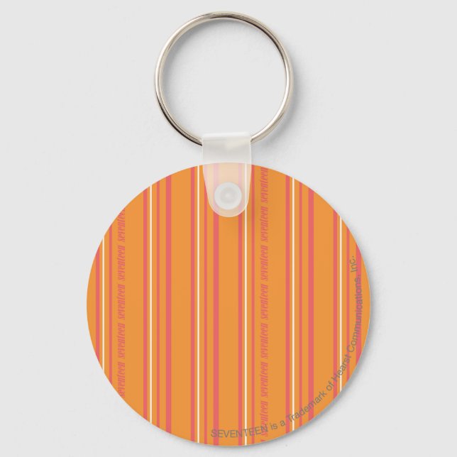 Thin Stripes Orange Key Ring (Front)