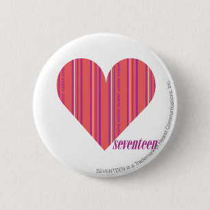 Thin Stripes Pink 3 6 Cm Round Badge