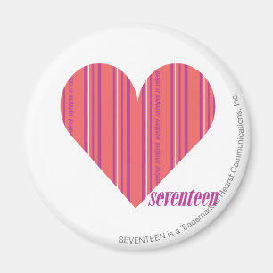 Thin Stripes Pink 3 Magnet