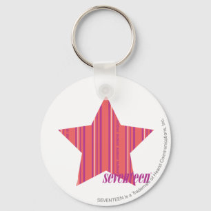 Thin Stripes Pink 4 Key Ring