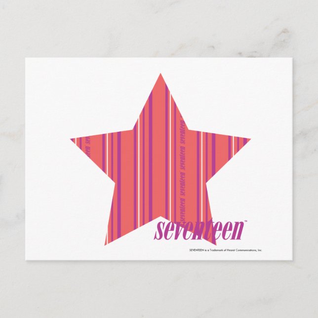 Thin Stripes Pink 4 Postcard (Front)
