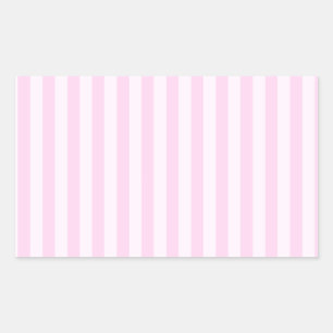 Thin Stripes - Pink and Light Pink Rectangular Sticker