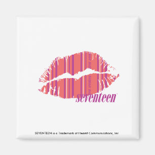 Thin Stripes Pink Magnet