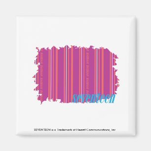 Thin Stripes Purple 2 Magnet