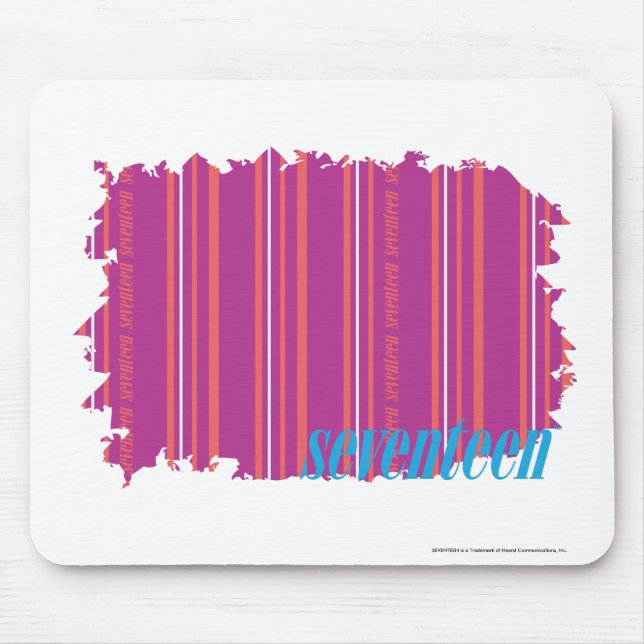 Thin Stripes Purple 2 Mouse Pad (Front)