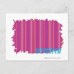 Thin Stripes Purple 2 Postcard
