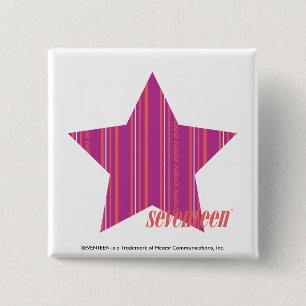 Thin Stripes Purple 3 15 Cm Square Badge