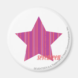 Thin Stripes Purple 3 Magnet