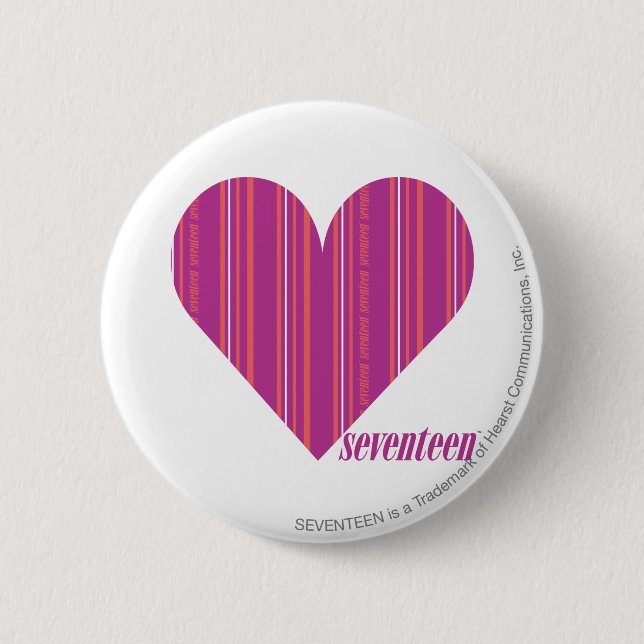 Thin Stripes Purple 4 6 Cm Round Badge (Front)