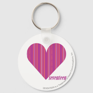 Thin Stripes Purple 4 Key Ring
