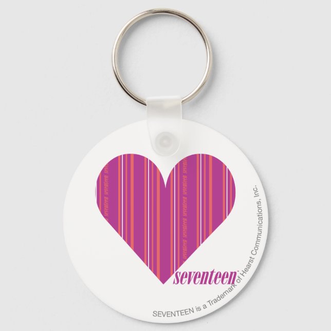 Thin Stripes Purple 4 Key Ring (Front)