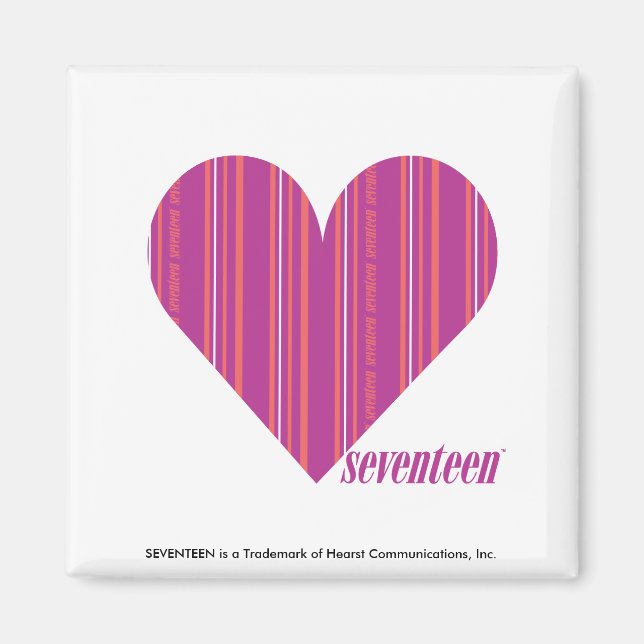 Thin Stripes Purple 4 Magnet (Front)