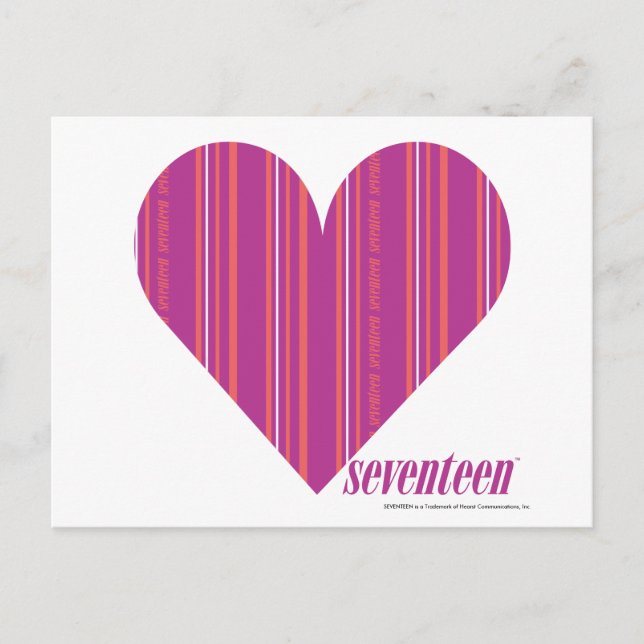 Thin Stripes Purple 4 Postcard (Front)