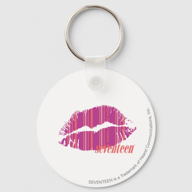 Thin Stripes Purple Key Ring (Front)