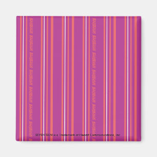 Thin Stripes Purple Magnet