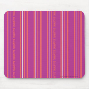Thin Stripes Purple Mouse Pad