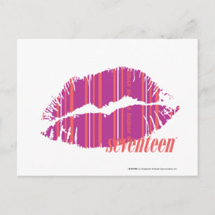 Thin Stripes Purple Postcard