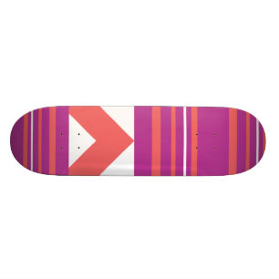 Thin Stripes Purple Skateboard