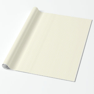 Thin Stripes - White and Cream Wrapping Paper