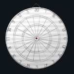 Thin Stripes - White and Light Grey Dartboard<br><div class="desc">Stripes are real classics! They are one of the eternal patterns you can use for any kind of product. These light grey and white stripes are just one of the many options available in my collection of stripes in various colour combinations and stripe patterns. If you want to get a...</div>