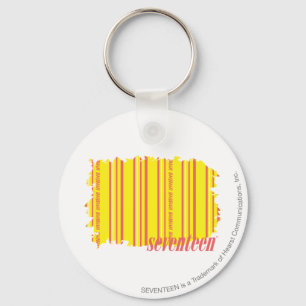 Thin Stripes Yellow 2 Key Ring
