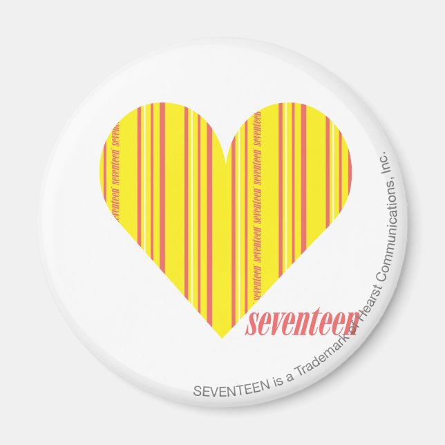 Thin Stripes Yellow 3 Magnet (Front)