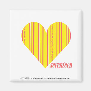 Thin Stripes Yellow 3 Magnet