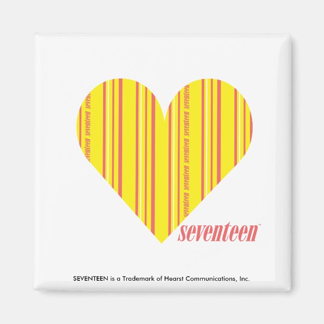 Thin Stripes Yellow 3 Magnet (Front)