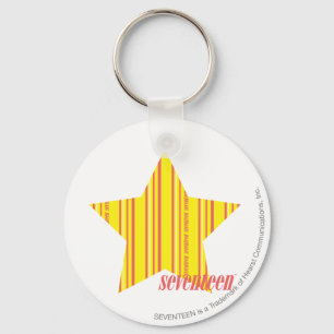 Thin Stripes Yellow 4 Key Ring