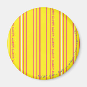 Thin Stripes Yellow Magnet