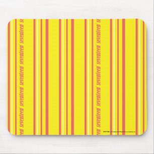 Thin Stripes Yellow Mouse Pad