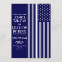 Thin White Line Doc/Nurse/EMS Flag Wedding