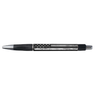 Thin White Line Grunge Flag EMT EMS Paramedic Pen