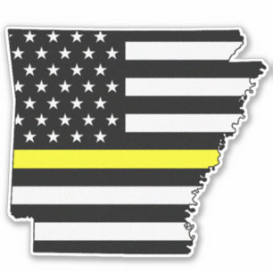 Thin Yellow Line Arkansas Flag