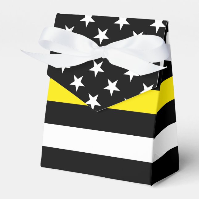 Thin Yellow Line Dispatchers Flag Favour Box (Front Side)
