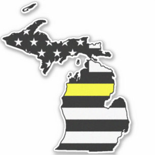 Thin Yellow Line Flag Michigan