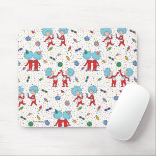 Thing 1 Thing 2 Celebration Pattern Mouse Pad