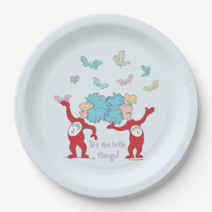 Thing 1 Thing 2 It's The Little Things! Paper Plate