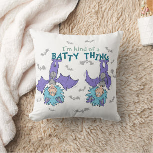 Thing 1 Thing 2 Kind of a Batty Thing Cushion