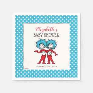 Thing 1 Thing 2   Twins Baby Shower Napkin